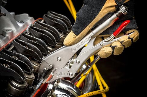 Crescent Curved Jaw Locking Pliers with Wire Cutter - 3 Piece Set - Home DIY & Professional Mechanic Hand Tool for Nuts & Bolts, Cables, Wires - 5", 7" & 10" - CLP3SETN-08 in Kuwait