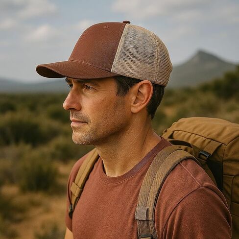 Pacific Explorer Adjustable Trucker Cap with Unique Northwest Design in Saudi Arabia