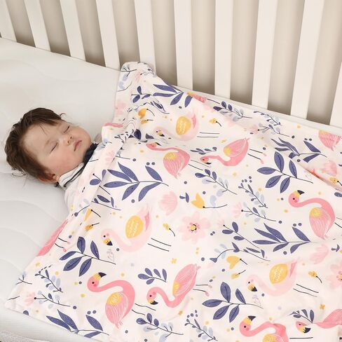 Baby Blankets for Girls with Strawberry Pink, Super Soft Plush Lightweight Nursery Bed Blanket for Newborn Infant Toddler, Cute Crib Throw Blanket with Double Layer Dotted Backing 30x40 Inch in Saudi Arabia