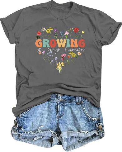 Keeper of The Gender Shirts for Women Gender Reveal Tshirt Funny Pregnancy Announcement Tee for Maternity Mom Tops in Saudi Arabia