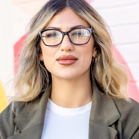 2SeeLife Vivid Cat Eye Reading Glasses For Women All Face Shape Glasses Frames For Women - Cheaters Reading Glasses in Kuwait