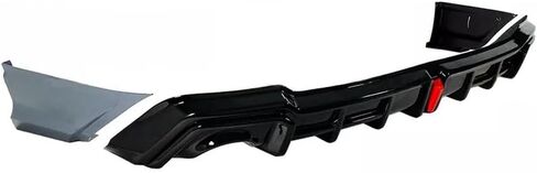 Rear Bumper Diffuser Compatible with for 2022 2023 2024 2025 Honda Civic Sedan YOFER V2 REAR DIFFUSER+ CORNER SPATS (Red) in Saudi Arabia
