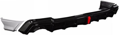 Rear Bumper Diffuser Compatible with for 2022 2023 2024 2025 Honda Civic Sedan YOFER V2 REAR DIFFUSER+ CORNER SPATS (Red) in Kuwait