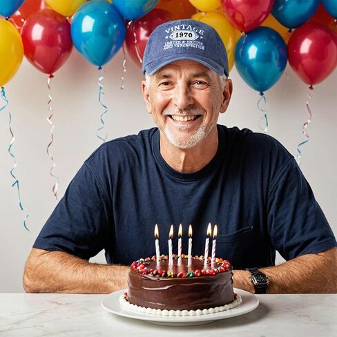 55th Birthday Gifts for Women Men Vintage Hat 1970 Baseball Cap Ideas Gift in Saudi Arabia
