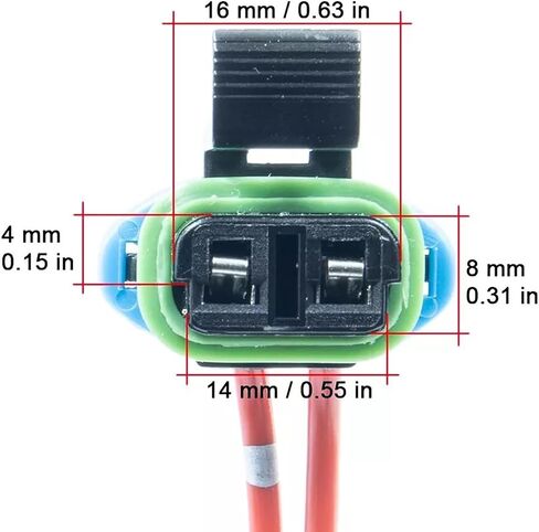 Coolant level sensor Connector Wire Plug Pigtail Wiring harness Compatible with Freightliner Coronado 2001 2002 2003 2004 2005 2006 2007 2008 2009 2010 2011 2012 2013 2014 2015 2016 2017-2020 23522855 in Saudi Arabia