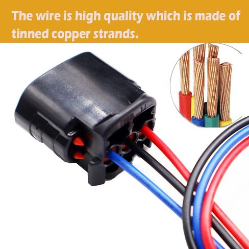 3-Way Alternator Connector Harness Plug Compatible with 2006-2019 Mazda 6 90980–11349 in Saudi Arabia