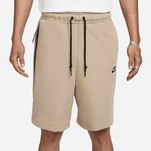 Nike Sportswear Tech Fleece Shorts (Khaki/Black ، FB8171-247) Size X-Small in Kuwait