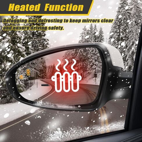 XQSMWF مجموعة مرآة الجانب الأيسر المتوافق مع KIA FORTE 2019-2024 مع مُصباح الإشارة ، الزجاج ، الزجاج المسخن الدليل القابل للطي ، الكشف عن بقعة 8Pins # 87610M7090 KI1320225 in Saudi Arabia