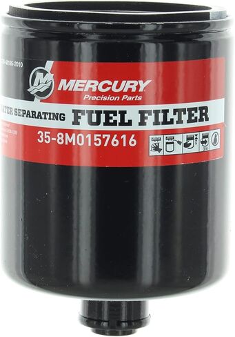 Mercury Marine Mercruiser Mercury Marine New OEM Water Separating Fuel Filter, 8M0157616, Black in Saudi Arabia