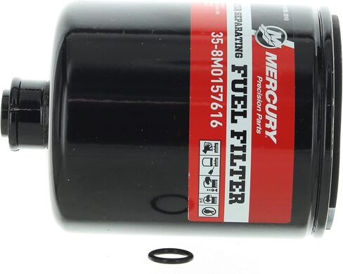 Mercury Marine Mercruiser Mercury Marine New OEM Water Separating Fuel Filter, 8M0157616, Black in Saudi Arabia