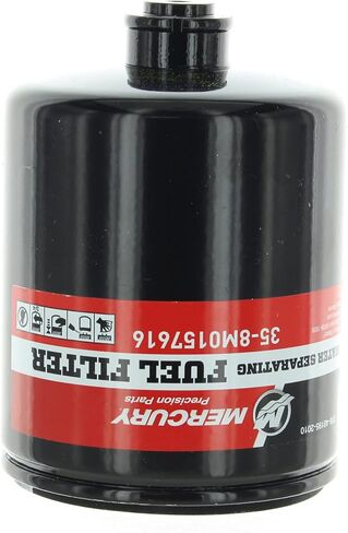 Mercury Marine Mercruiser Mercury Marine New OEM Water Separating Fuel Filter, 8M0157616, Black in Saudi Arabia