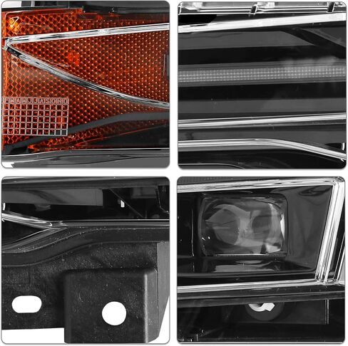 Fog Light Assembly with LED DRL UP-LEVEL for 2017-2023 Tesla Model 3 2020-2024 Model Y Left Driver Side in Saudi Arabia