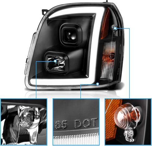 Amerilite لعام 2007-2014 GMC Yukon/Yukon XL Denali/Yukon Hybrid Chrome LED Tube Square Squar in Kuwait