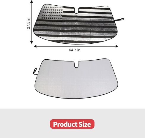 Jimen Auto Visor for F150 ، Flag American Front Windshield Sun Shade Window متوافق مع Ford F150 2009-2014 in Saudi Arabia