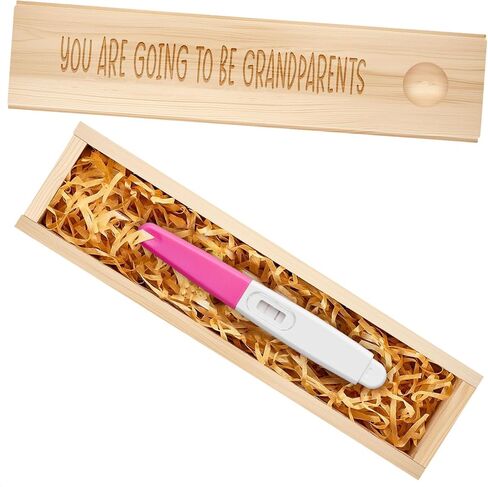 Pregnancy Announcement for Husband, Pregnancy Test Keepsake Box, Funny Baby Announcement Reveal Gifts Ideas for Husband Grandparents Dad Aunt and Uncle in Saudi Arabia