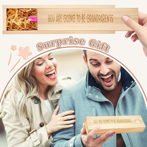 Pregnancy Announcement for Husband, Pregnancy Test Keepsake Box, Funny Baby Announcement Reveal Gifts Ideas for Husband Grandparents Dad Aunt and Uncle in Saudi Arabia