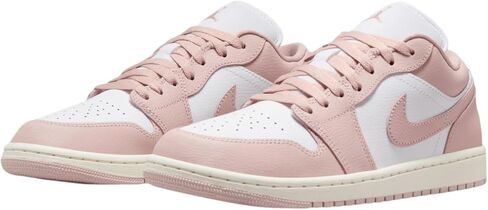 حذاء Nike Air Jordan 1 Low للنساء (DC0774-120، أبيض/بيج فاتح/عظم فاتح) مقاس 11 in Saudi Arabia