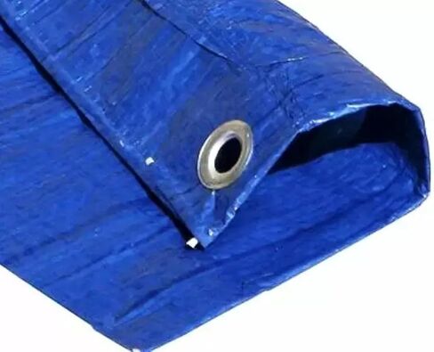 Tarps Now 5x7 ft Heavy Duty Plastic Tarp – Blue Poly Tarp, 6 MIL Waterproof Cover w/Aluminum Grommets, Reinforced Edges, Tear Resistant Polyethylene for Camping, Roofing, Construction, Outdoor Use in Kuwait