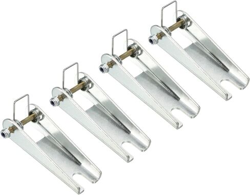 طقم مزلاج Patikil 3 بوصة الخطاف ، 4 حزمة معدنية القطر بديل لمركبة Clevis Hook ، Silver in Saudi Arabia