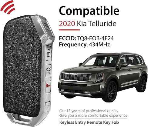 استبدال 2020 Kia Telluride Key FOB التحكم عن بعد TQ8-FOB-4F24 4 أزرار 434MHz in Saudi Arabia