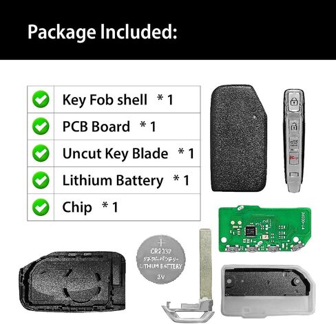 استبدال 2020 Kia Telluride Key FOB التحكم عن بعد TQ8-FOB-4F24 4 أزرار 434MHz in Saudi Arabia