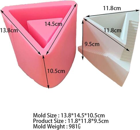 Silicone Concrete Flower Pot Molds,Industrial Building Design Succulent Plant Molds Cement Clay Moulds Home Office Desk Decor in Saudi Arabia
