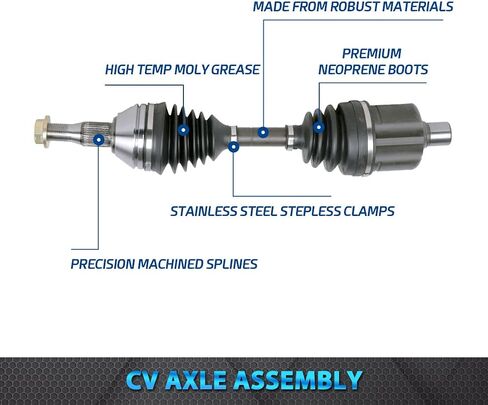 BODMAN - AXLE AXLE DRIVE ASSEMBLY (جانب السائق) لبيك قرن ، لاكروس ، ليسابري ، بارك أفينيو ، ريجال ، تشيفي إمبالا ، نماذج بونفيل المحددة in Saudi Arabia