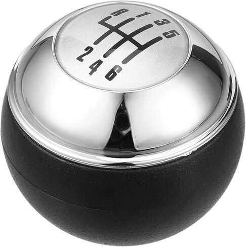 5 Speed Manual Gear Shift Knob Compatible for Mini R50 R53 2000-2006 for Mini Cabrio R52 2002-2008, Durable Plastic Black Silver Tone in Saudi Arabia