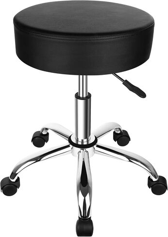 البراز المتداول بعجلات 400 رطل قدرة أكبر وسادة كرسي البراز القابل للتعديل للخدمة الثقيلة لصالح Tatoo Massage Office Salon SPA صياغة مسمار Teach 360 ° دوار سميك وسادة متداول in Kuwait