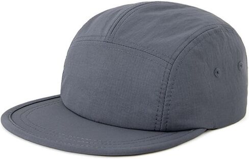 5 Panel Running Hat Waterproof Nylon Sun Hat Quick Dry Plain Baseball Cap for Men Women in Saudi Arabia