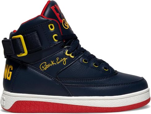 Ewing Patrick Athletics Women 33 Hi Orion Retro Sneaker-Navy/Red/Yellow/White-Tove Vangy ، حزام كاحل قابل للانعكاس ، كوبسول كامل الطول in Kuwait