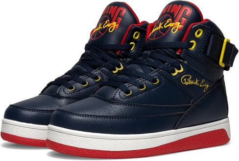 Ewing Patrick Athletics Women 33 Hi Orion Retro Sneaker-Navy/Red/Yellow/White-Tove Vangy ، حزام كاحل قابل للانعكاس ، كوبسول كامل الطول in Kuwait