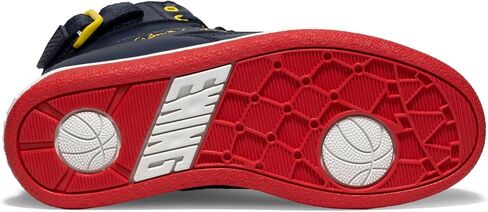 Ewing Patrick Athletics Women 33 Hi Orion Retro Sneaker-Navy/Red/Yellow/White-Tove Vangy ، حزام كاحل قابل للانعكاس ، كوبسول كامل الطول in Kuwait