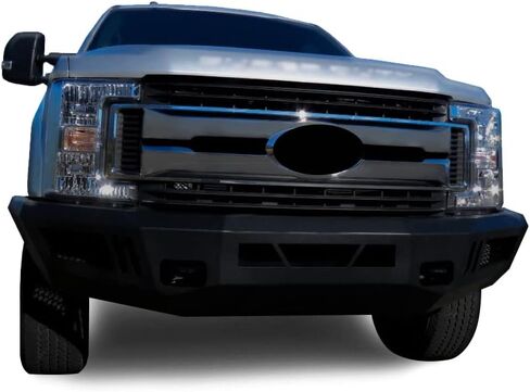 Black Horse Armor Armor Highted Duty Pumper Armor I الأمامي الوفير غير لامع أسود متوافق مع 2017-2023 Ford F-250 Super Duty | 2017-2023 Ford F-350 Super Duty-AFB-F217 in Saudi Arabia