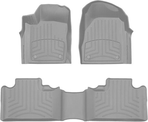 Weathertech Floorliner HP مخصصة Fit Floor Floor for Dodge Durango - 1st & 2nd Roll (449301IM -443244IM) ، Black in Saudi Arabia