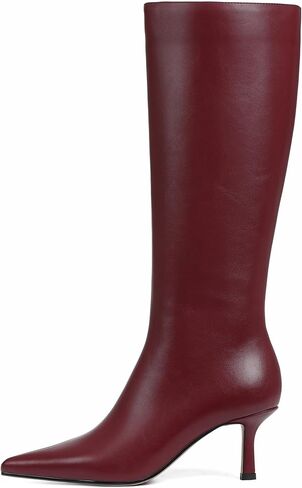 CELNEPHO Knee High Boots Women Pointed Toe Tall Boots Stiletto High Heel Long Boots Side Zipper Sexy Dress Boots in Kuwait