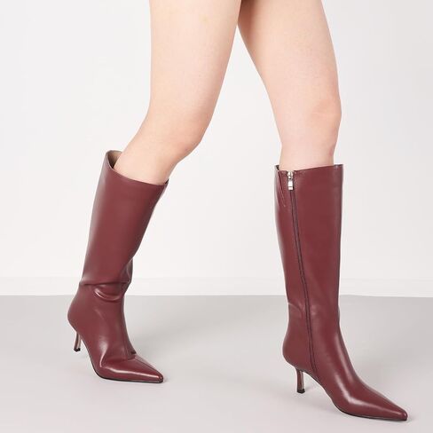 CELNEPHO Knee High Boots Women Pointed Toe Tall Boots Stiletto High Heel Long Boots Side Zipper Sexy Dress Boots in Kuwait