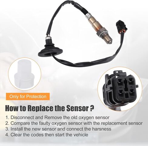 مستشعر الأكسجين في UXCELL الخلفي لمستشعر الأكسجين O2 لـ Hyundai Elantra 2011-2016 لـ Hyundai Elantra GT 2013-2015 No.392102e500 in Saudi Arabia