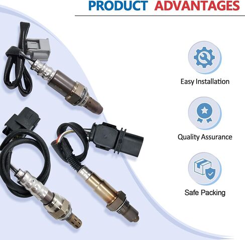 maxfavor 1pc upstream Opstream Oxygen Air Fuel Sensor O2 استبدال مستشعر Ford E-350 Super Duty Edge Escape Explorer Focus Mustang Taurus Lincoln MKT MKT MKZ 02 SENSOR 234-5097 in Saudi Arabia