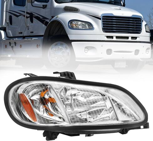 Headlight Assembly Compatible with 2004-2013 Freightliner M2 106 M2 112, Headlamps Head Lights Lamp Assembly (Pair) in Kuwait