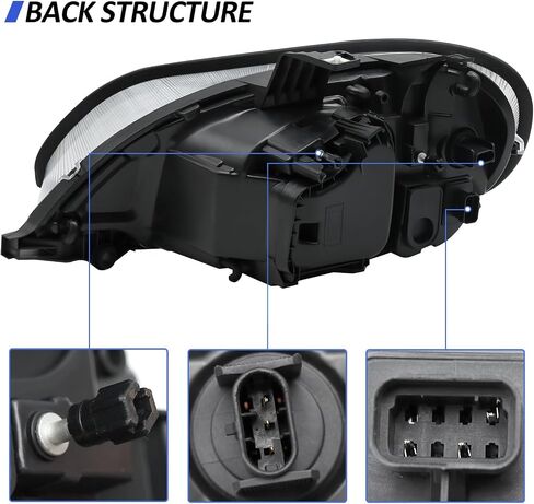 Headlight Assembly Compatible with 2004-2013 Freightliner M2 106 M2 112, Headlamps Head Lights Lamp Assembly (Pair) in Kuwait