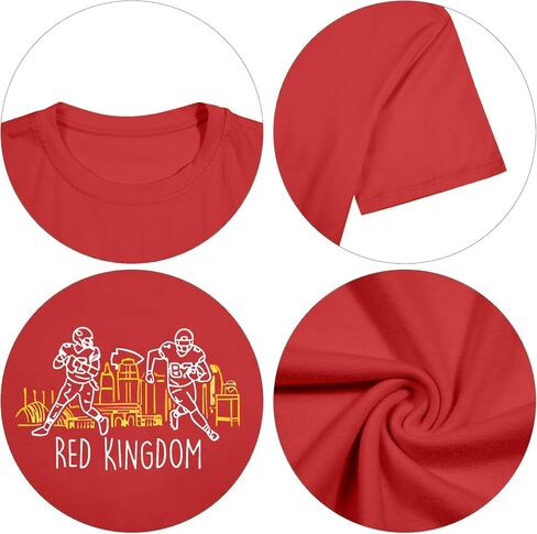قميص كرة القدم مملكة Red Kingdom Print Game Addits Thin Football Te-Shirt Toper Top in Kuwait