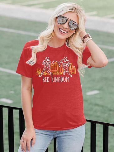 قميص كرة القدم مملكة Red Kingdom Print Game Addits Thin Football Te-Shirt Toper Top in Kuwait