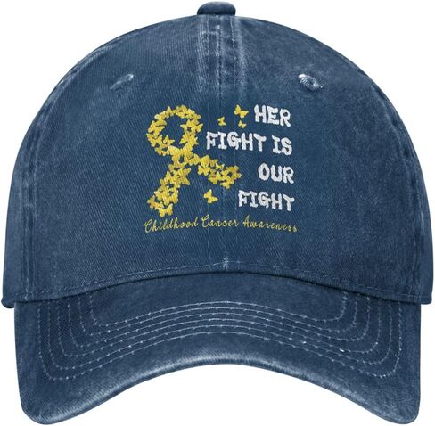 قتالها هي قتالنا في مرحلة الطفولة الوعي بسرطان القابل للتعديل Cowboy Baseball Cap Men Women Dady Dad Hat8 Navy Blue in Saudi Arabia