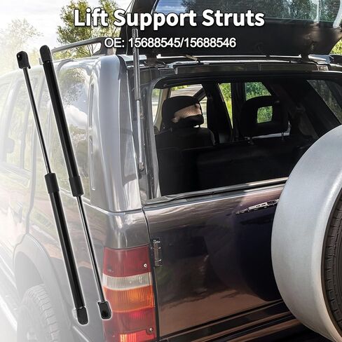 Lift Supports Struts for GMC Jimmy/S15 Jimmy 1983-1994 No.15688545/15688546 Rear Window Glass Gas Spring Black 2 Pcs in Saudi Arabia