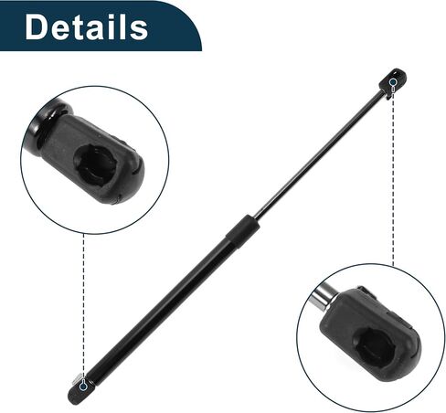 Lift Supports Struts for GMC Jimmy/S15 Jimmy 1983-1994 No.15688545/15688546 Rear Window Glass Gas Spring Black 2 Pcs in Saudi Arabia