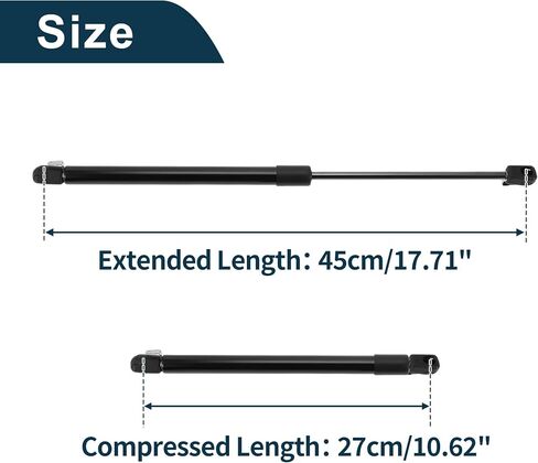 Lift Supports Struts for GMC Jimmy/S15 Jimmy 1983-1994 No.15688545/15688546 Rear Window Glass Gas Spring Black 2 Pcs in Saudi Arabia