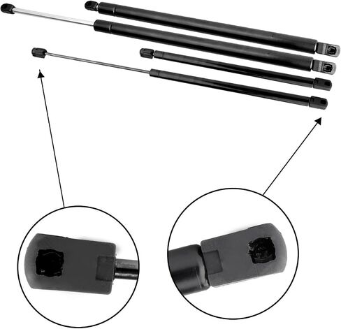 SCITOO 6156 Lift Supports Fit for Cadillac Escalade 2007-2014,for Cadillac Escalade ESV 2007-2014,for Chevrolet Suburban 2014 Rear Left and Right Window Glass+Hatch Shock Struts 4pcs in Saudi Arabia