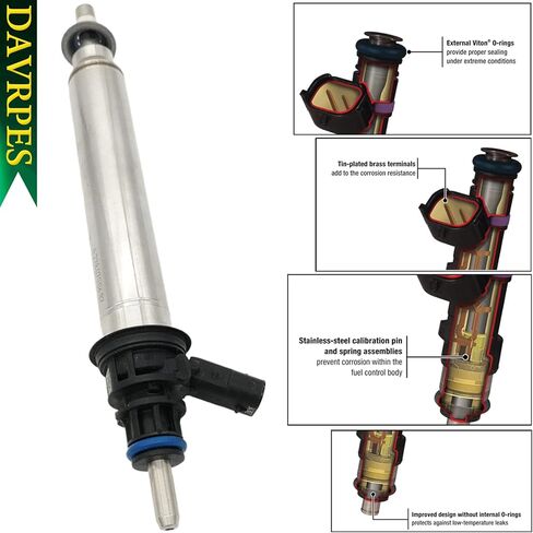 0261500065 Fuel Injector Fuel Spray Nozzle Engine For Fuel Injector 0261500065 For Mercedes Ben-z GLE63 AMG GLS450 GLC300 CLS400 E350 Replace#A2760704095｜2780700687｜2560700187 in Saudi Arabia