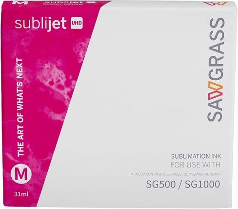 Sawgrass SubliJet UHD Sublimation Ink Cartridge - Cyan - High-Performance Ink for Sawgrass SG500 SG1000 Sublimation Printers - Long-Lasting, High-Viscosity Gel Ink for Vibrant, Crisp Prints in Saudi Arabia